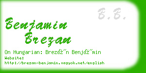 benjamin brezan business card